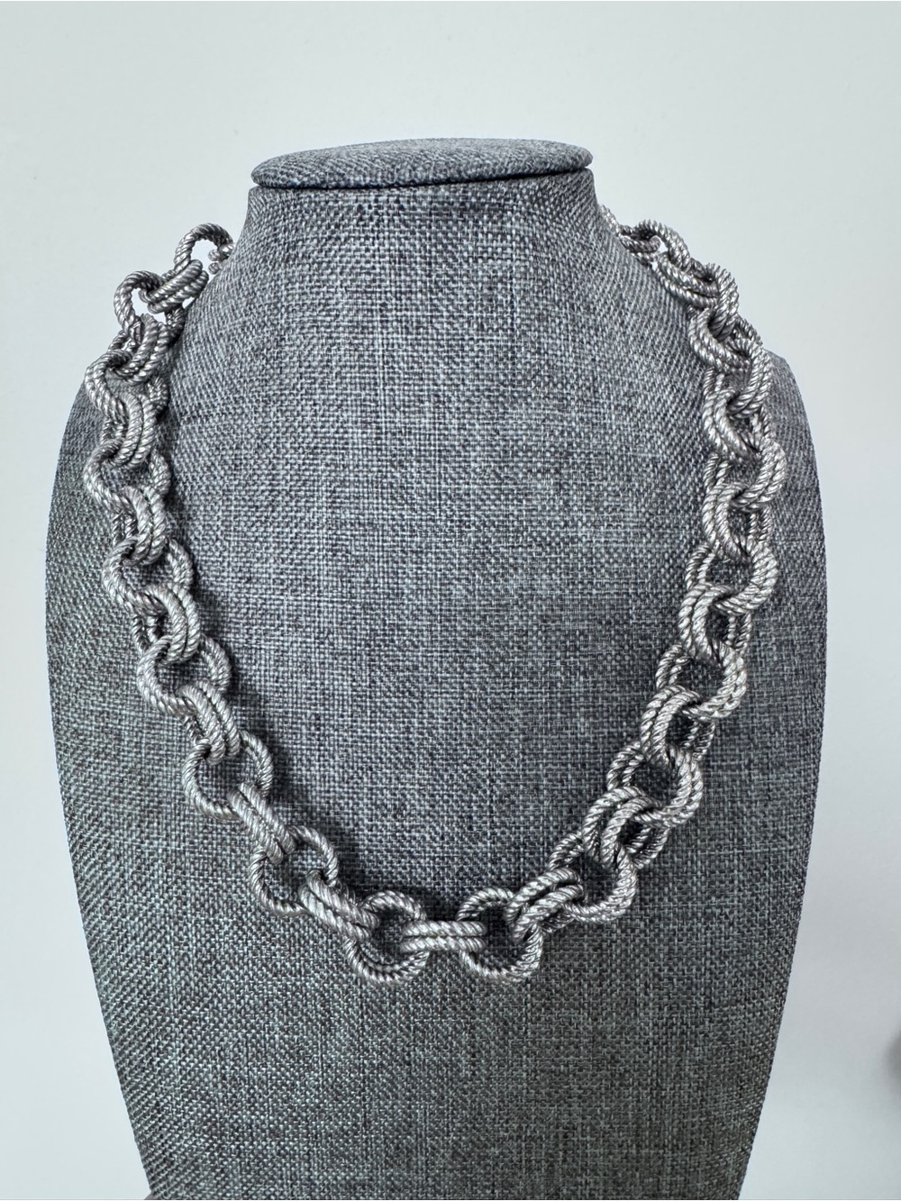 Silver Rope-Style Chain Necklace - Women Jewelry